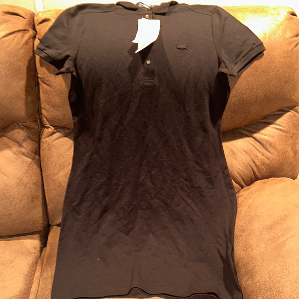 Lacoste slim stretch cotton polo dress